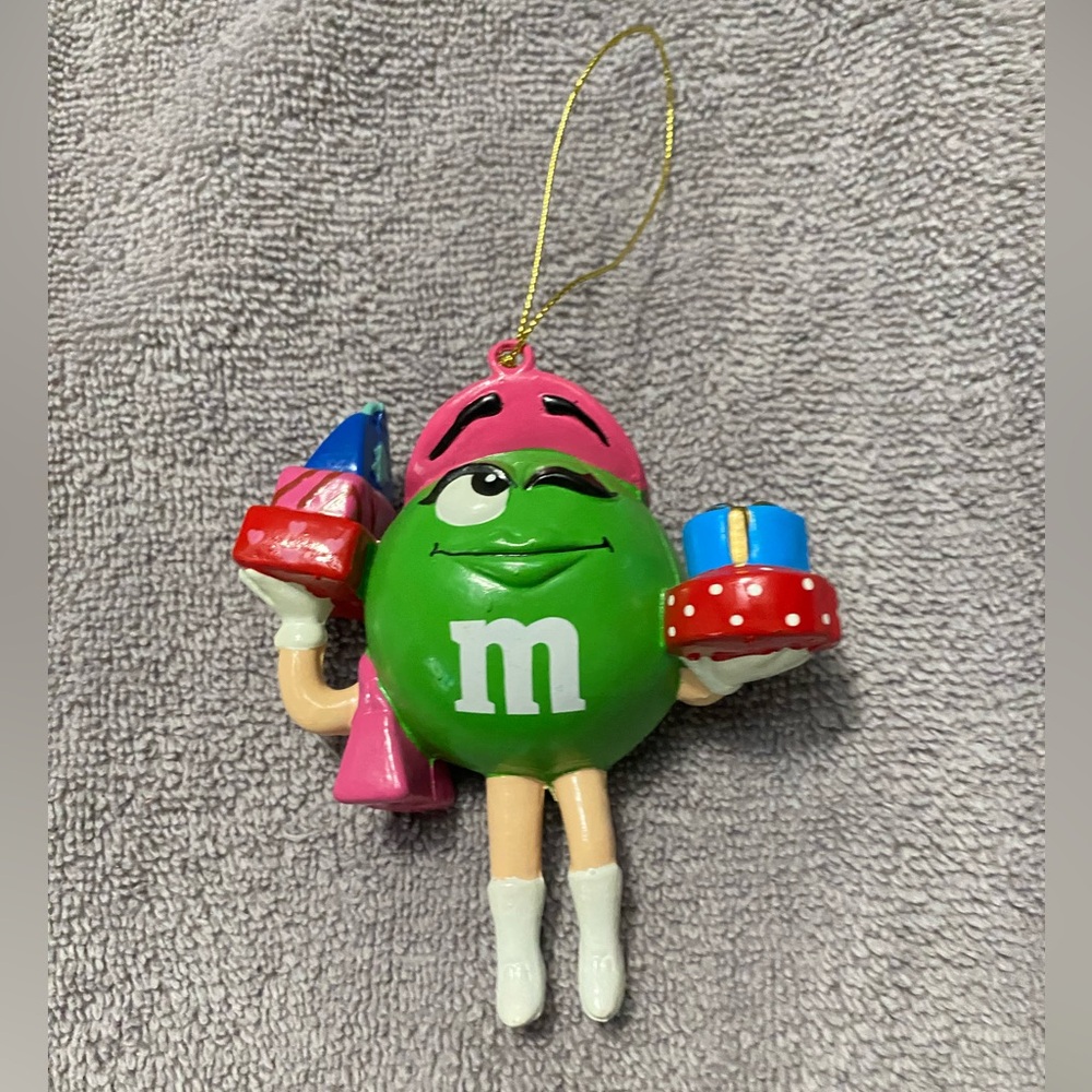 Kurt Adler Green M&M Christmas Ornament